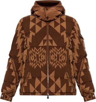 Moncler Donsjas Boislune - Heren - Gewatteerde jassen - Bruin - L - Katoen - Jassen