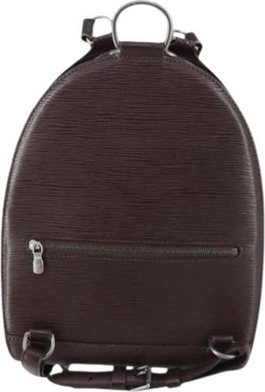 Louis Vuitton Pre-owned Backpacks, female, Brown, Size: ONE SIZE Pre-owned Vintage Leather Backpack