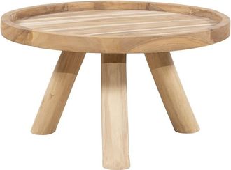 VENTE-UNIQUE.COM Mesa de centro para jard&iacute;n teca color natural claro