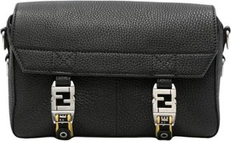 Fendi Heren, Tassen, Zwart, Maat: ONE Size Leer