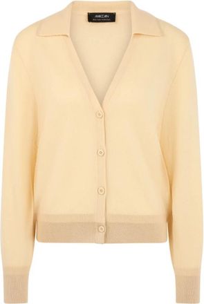 Marc Cain Cashmere Cardigan - Dames - Cashmere truien - Beige - S - Wol - Truien & Vesten