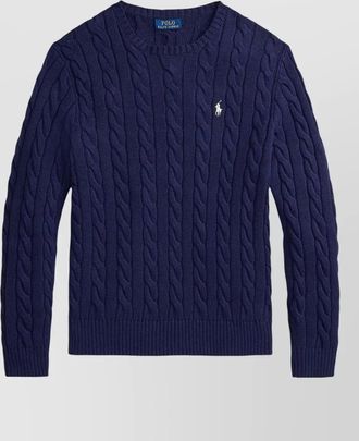 Polo Ralph Lauren cable-knit cotton crewneck jumper