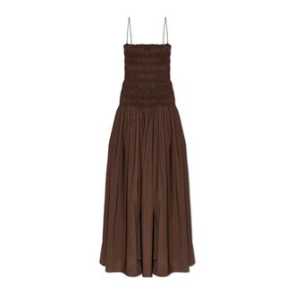 Matteau Abito Lungo con Vita Arricciata - - Dresses - Donna - Marrone - XL
