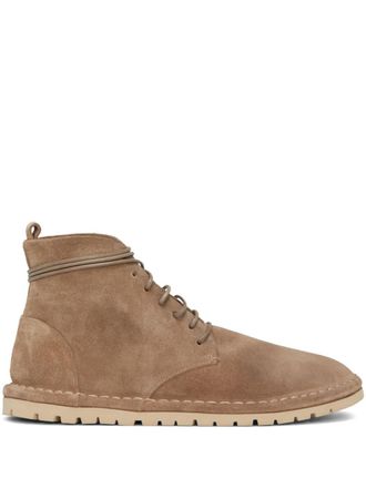 Marsèll Sancrispa suede lace-up boots - Neutrals