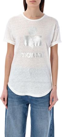 Isabel Marant White Linen Koldi T-shirt