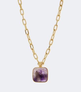 La DoubleJ Soul 24kt gold-plated pendant necklace