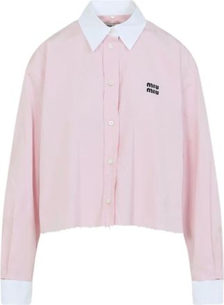 Miu Miu Camicia con ricamo - Rosa