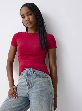 Twik Womens Organic cotton crew-neck t-shirt Super slim fit