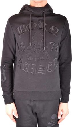 Philipp Plein Stijlvolle Hoodie - Heren - Hoodies - Zwart - L - Katoen - Hoodies & sweatvesten