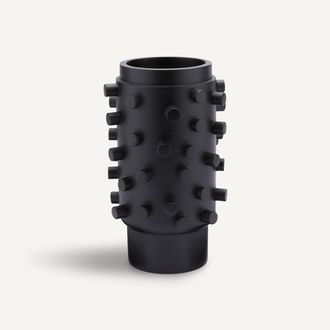 AM.PM Vaas in gezwart mangohout, H37,5 cm, Daipur