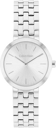Calvin Klein Womens Modern Dial Link Bracelet Watch - Silver - OS