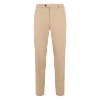 Slowear Slim-fit Trousers, male, Beige, Size: 2XL Slim Fit Cotton Trousers
