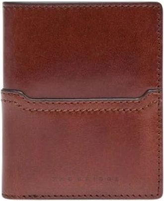 The Bridge Iacopo Card Case - Heren - Portefeuilles - Bruin - ONE Size - Leer - Accessoires