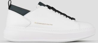 Alexander Smith Wembley Man in smooth white leather and dark green details