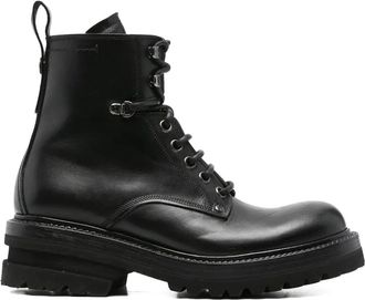 Premiata Elba Leather Military Boots