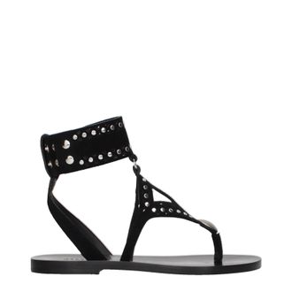 Isabel Marant Isabel Marant Edil Damens Flip-Flops aus schwarzem Wildleder