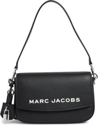 Marc Jacobs The Bold Saddle Leather Shoulder Bag in Black at Nordstrom Rack
