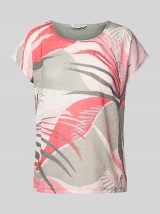 Zabaione T-Shirt mit Kapp&auml;rmeln Modell Ha44wai in Khaki Melange, Gr&ouml;&szlig;e XL