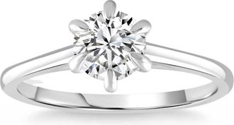 Pompeii3 90Ct Diamond Solitaire Engagement Ring 14k Gold Lab Grown 6-Prong