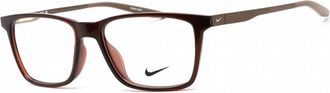 Nike Unisex Brown Rectangular Eyeglass Frames NIKE7286