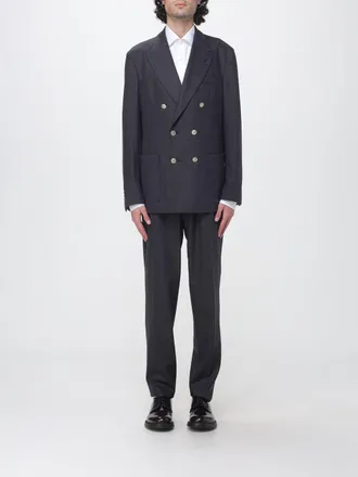 Eleventy Completo doppiopetto in lana e cashmere dal fit regular