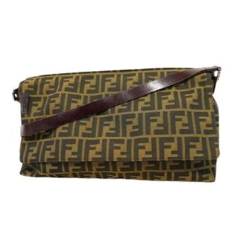 Fendi Pre-owned Shoulder Bags, female, Brown, Size: ONE SIZE Pre-owned Vintage Shoulder Bag