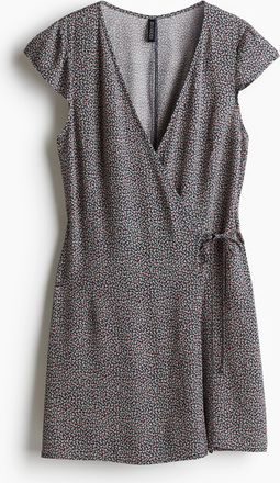 H&M Wickelkleid aus Crêpe - Blue