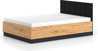 Petits Meubles Cama canapé 140x200 con somier estratificado marrón