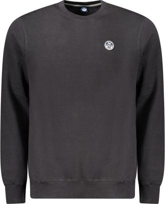 North Sails Mens Crew Neck Sweatshirt Classic Style - Dark Grey Cotton - Size X-Large