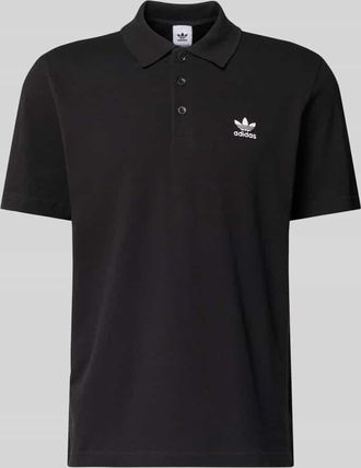 adidas Originals Regular Fit Poloshirt mit Logo-Stitching in Black, Gr&ouml;&szlig;e XXL