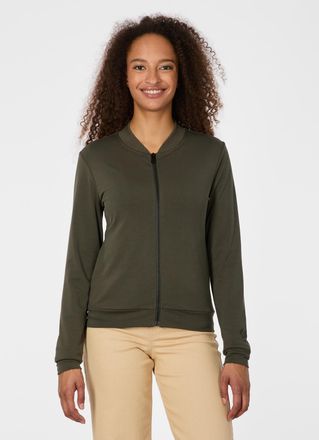Ragwear Sweatjacke RAGWEAR KENIANE, Damen, Gr. XXL, schwarz olive, Sweatware, Obermaterial: 67% Polyester, 28% Viskose, 5% Elasthan, unifarben, normal, Rundha