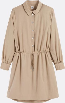 La Redoute Collections Korte jurk met lange mouwen en koord in de taille