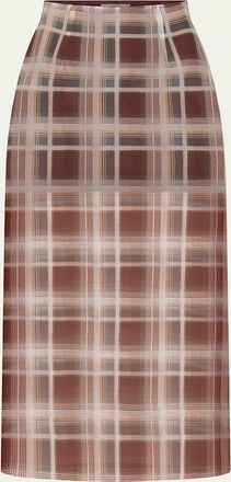 Frame Denim The Plaid Organza Skirt