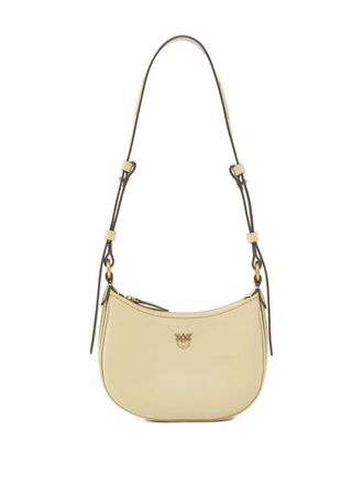 Pinko logo-plaque shoulder bag - women - Lambskin - One Size - Neutrals