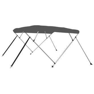 vidaXL Toldo Bimini De 4 Arcos Gris Antracita 243x196x137 Cm Vidaxl