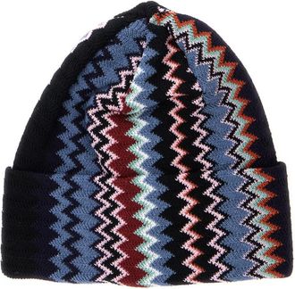 Missoni Multicolor Chevron Beanie Cap
