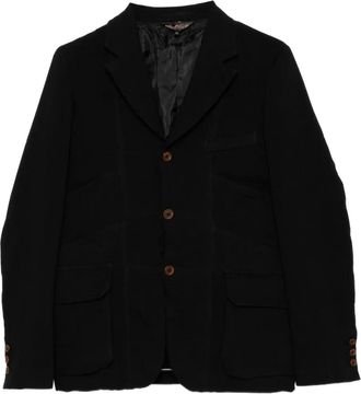 Comme Des Gar&ccedil;ons Blazer met vlakken - Zwart
