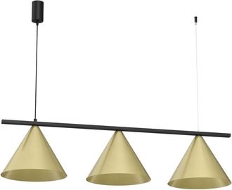 OEM L&aacute;mpara Colgante Capital Negro-oro 3xgx53