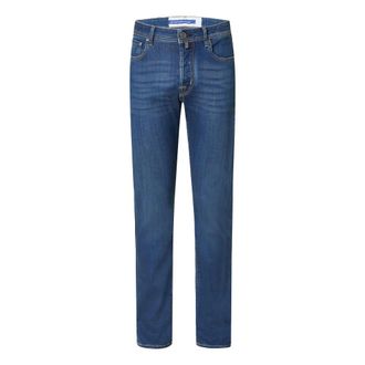Jacob Cohen Jeans, Heren, Blauw, W35, Katoen, Slim Fit Bard Jeans