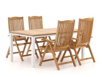 Sunyard Furniture Sunyard Veronica/Linosa 180cm dining tuinset 5-delig verstelbaar