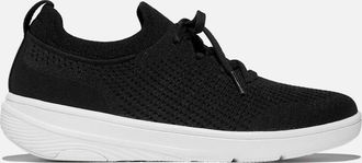 FitFlop Womens FitFlop SUPER-Q KNIT Womens Trainers Black - Size: 6