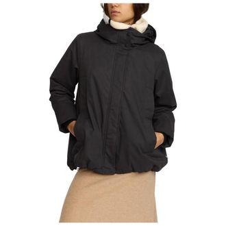Selfhood Hooded Jacket Mantel f&uuml;r Damen | schwarz