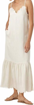 Sundays Amaya Linen Dress In Whisper White