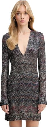 Missoni Sequin Fitted Mini Jurk - Dames - Feestkleedjes - Veelkleurig - S - Polyester - Kleedjes