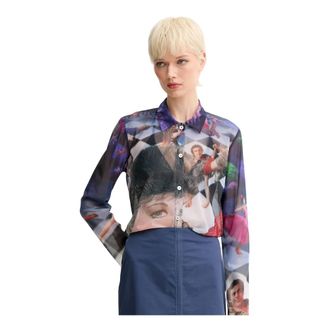 Sunnei Camicia in Organza Trasparente - - Blouses & Shirts - Donna - Multicolore - XS