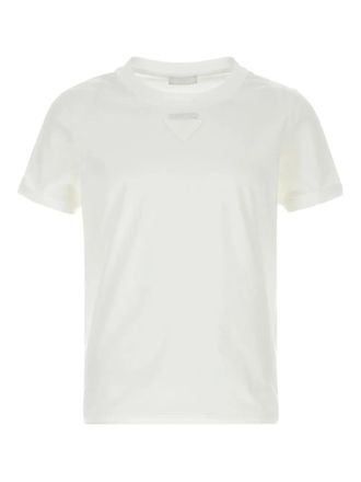 Prada T-shirt con applicazione - Bianco