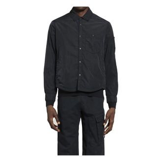 C.P. Company Chrome-R Padded Lens Overshirt - male - C.P. Company - Light Jackets - Blue - XL - Jackets