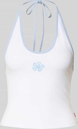 Levi's Tanktop mit Neckholder in Weiss, Größe L