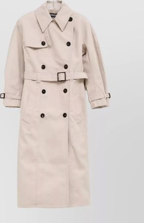 Jacquemus double breasted trench coat and belt