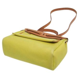 Herm&egrave;s Pre-owned Zip PM - Dames - Pre-owned - Geel - Maat: ONE Size Leer
